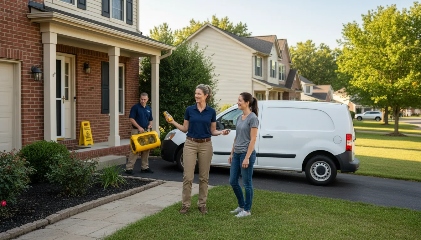 Residential water damage restoration in Hamilton, NJ